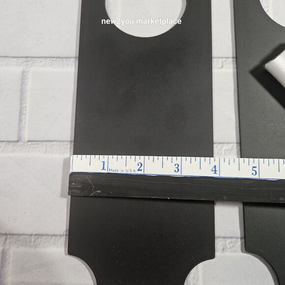 6pcs Wooden Door Knob Hanger, Wooden Chalkboard Knob Sign, Double-Sided DIY - Picture 4 of 5